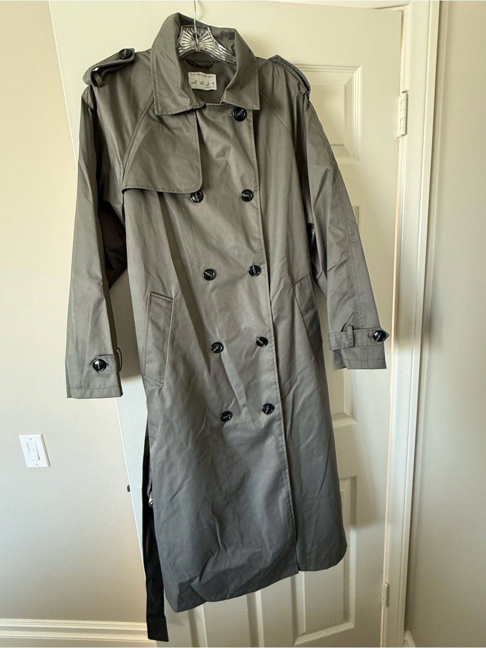 Primark Women’s Double-Breasted Trench Coat in Olive